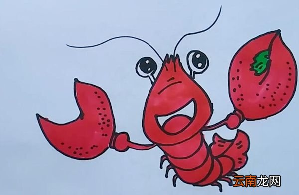 龙虾的简笔画龙虾简笔画