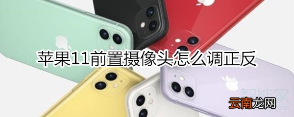 苹果11前置摄像头怎么调正反