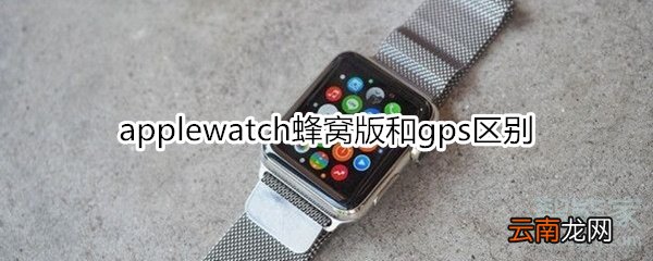 applewatch蜂窝版和gps区别