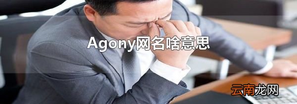 Agony网名啥意思