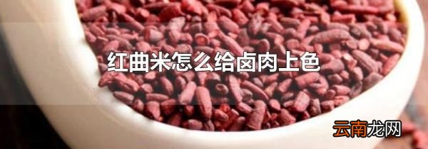 红曲米怎么给卤肉上色