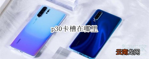 p30卡槽在哪里