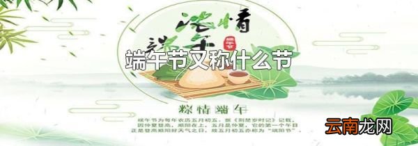 端午节又称什么节