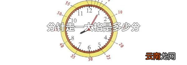 分针走一大格是多少分