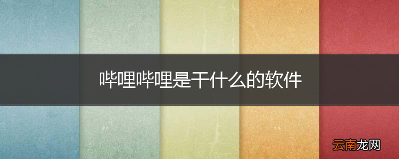 哔哩哔哩是干什么的软件