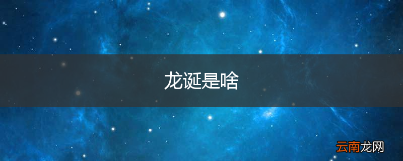 龙诞是啥