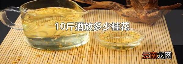 10斤酒放多少桂花