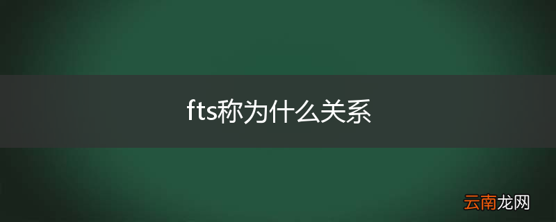 fts称为什么关系
