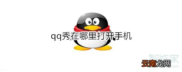 qq秀在哪里打开手机