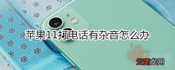 苹果11打电话有杂音