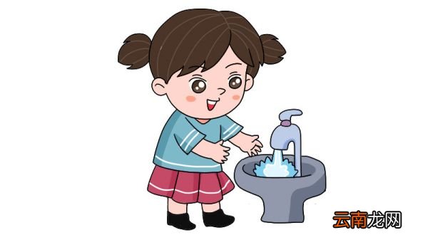 预防肺炎简笔画步骤