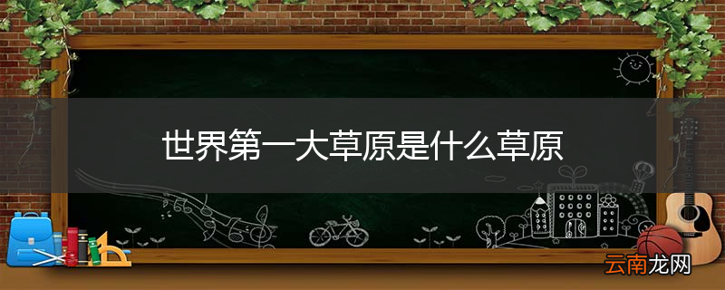 世界第一大草原是什么草原