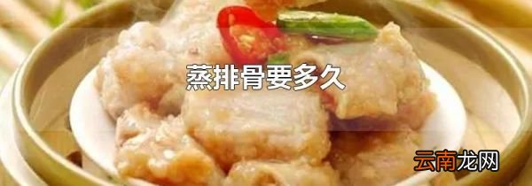 蒸排骨要多久