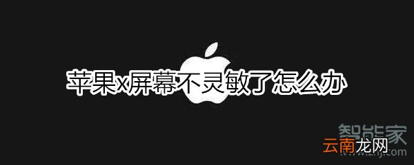 苹果x屏幕不灵敏了怎么办