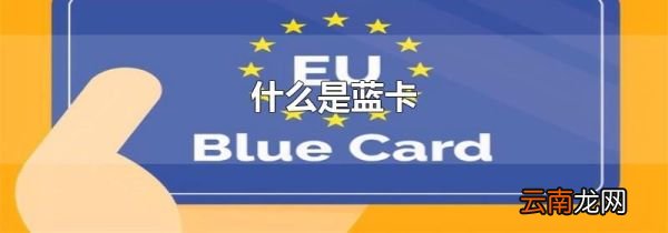什么是蓝卡