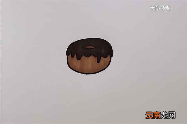 甜甜圈简笔画