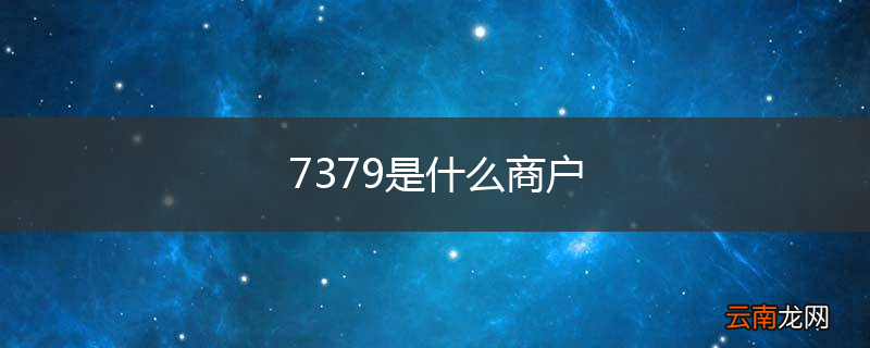 7379是什么商户
