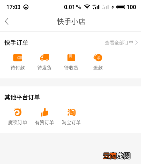 快手下单了在哪里查询?