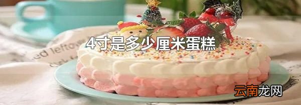 4寸是多少厘米蛋糕