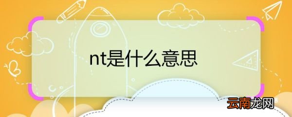 nt是什么意思 nt的意思