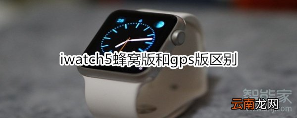 iwatch5蜂窝版和gps版区别