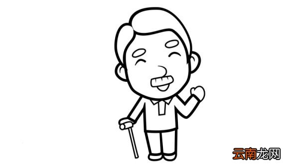 老爷爷简笔画 老爷爷简笔画怎么画