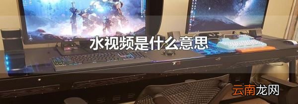 水视频是什么意思