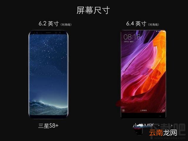 三星s8和小米mix哪个好?小米mix和三星s8屏占比对比