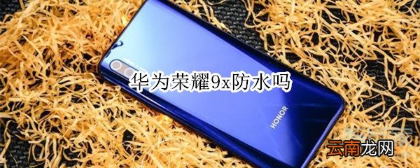 华为荣耀9x防水吗
