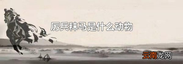 厉兵秣马是什么动物