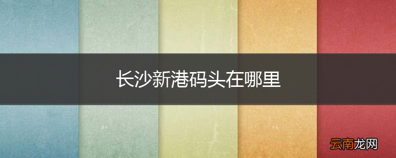 长沙新港码头在哪里