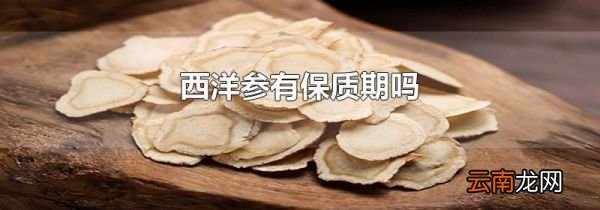 西洋参有保质期吗