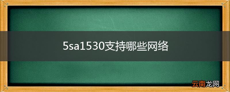 5sa1530支持哪些网络