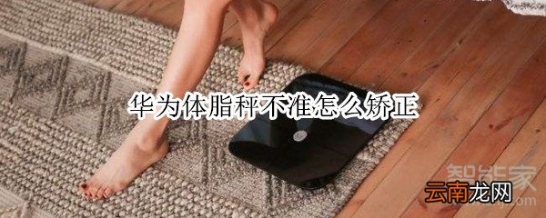 华为体脂秤不准怎么矫正