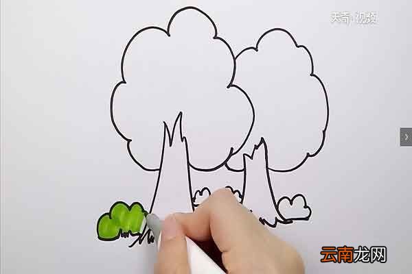 树林简笔画