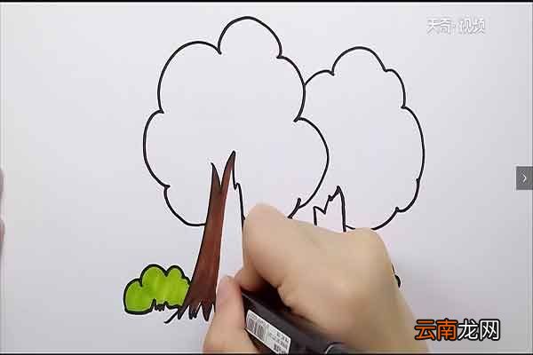 树林简笔画