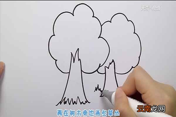 树林简笔画