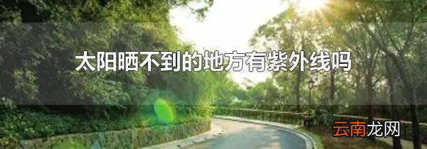 太阳晒不到的地方有紫外线吗