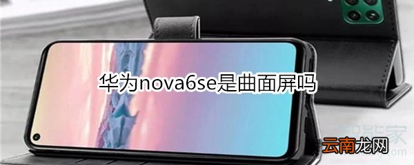 华为nova6se是曲面屏吗