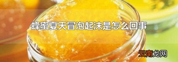 蜂蜜夏天冒泡起沫是怎么回事