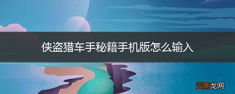 侠盗猎车手秘籍手机版怎么输入