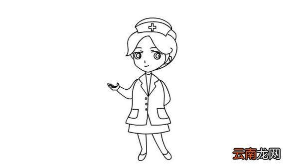 美丽护士简笔画怎么画 美丽护士简笔画