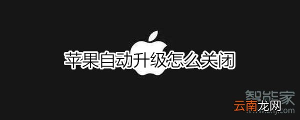 苹果自动升级怎么关闭