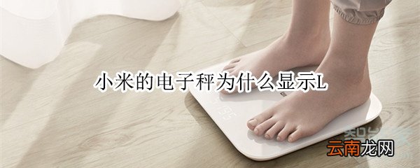 小米的电子秤为什么显示L