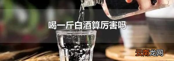 喝一斤白酒算厉害吗