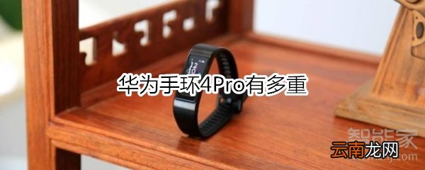 华为手环4Pro有多重