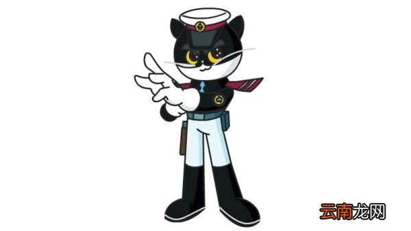 黑猫警长简笔画
