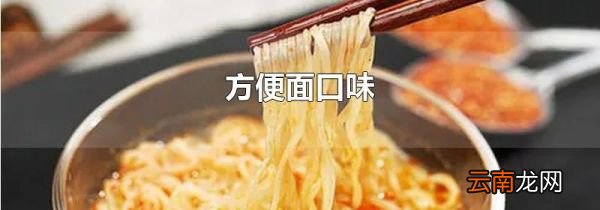 方便面口味