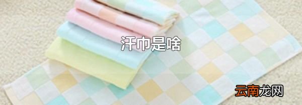 汗巾是啥