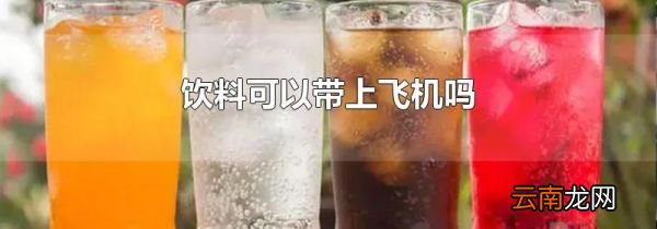 饮料可以带上飞机吗